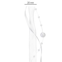 Product Wedding ribbon white 20mm 5m