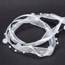 Product Wedding ribbon white 20mm 5m