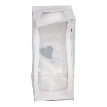 Product Wedding candle silver wedding candle white 220/85mm