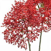 Elder red artificial flower for autumn bouquet 52cm 4pcs