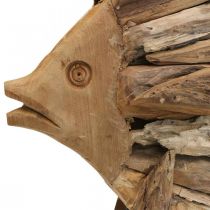 Product Wooden fish deco large, deco fish standing H50cm