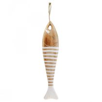 Product Wooden fish decoration maritime fish pendant wood 49cm