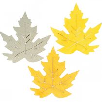 Sprinkle decoration autumn, maple leaves, autumn leaves golden, orange, yellow 4cm 72p
