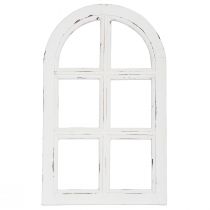 Product Wooden decoration Shabby Chic decoration window frame wood white 29.5×48cm