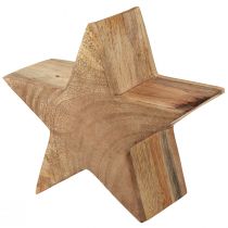 Product Wooden decoration star decoration mango wood table decoration natural Ø20cm