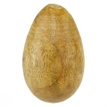 Product Wooden eggs mango wood in jute net Easter decoration natural 7-8cm 6 pcs