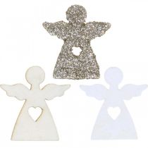 Product Scatter decoration angel wood Christmas angel 4cm assorted 72 pcs