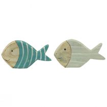 Product Wooden Fish Table Decoration Fish Stand Wood 15×8cm 2 pcs