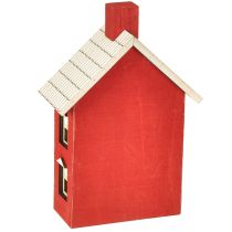 Product Wooden house LED light house Red & white Battery H19.5cm