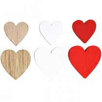 Product Wooden heart confetti wedding hearts wood 2.5/2/1.5cm 48 pcs
