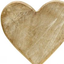 Wooden heart heart deco wood metal nature country style 20x6x28cm