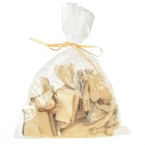 Product Wooden hearts with birch bark Birch hearts Hearts 3–4cm 30 pcs