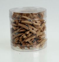 Product Decorative wooden clips 3cm natural 72 pcs