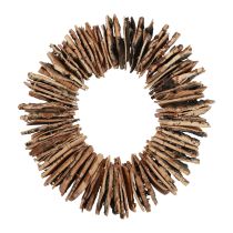 Product Wooden wreath birch bark natural wreath decorative wreath natural Ø30cm