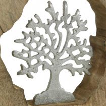 Product Deco sculpture tree in a wooden ring table decoration to place 22×21×4cm