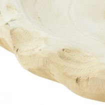 Product Decorative bowl wood Paulownia natural Ø36cm