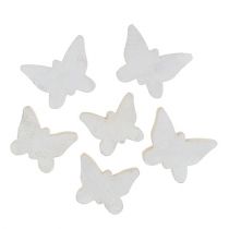 Product Wooden butterfly white 2.8 cm - 3.3cm 28pcs