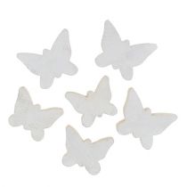 Product Wooden butterfly white 2.8 cm - 3.3 cm 28 pieces