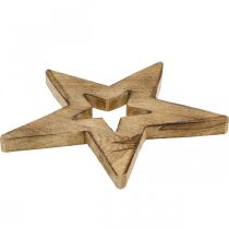Product Wooden star flamed Standing wooden decoration Christmas 28cm