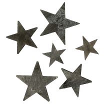 Product Wooden star for scattering gray 2.7-5cm 72pcs