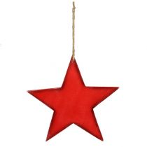 Product Wooden Stars for Hanging 30cm Red 3 Pcs