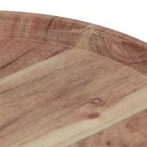 Product Wooden tray round acacia wood tray natural cutting board Ø25cm