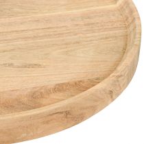 Product Wooden tray round made of acacia wood natural Ø30cm H2.5cm