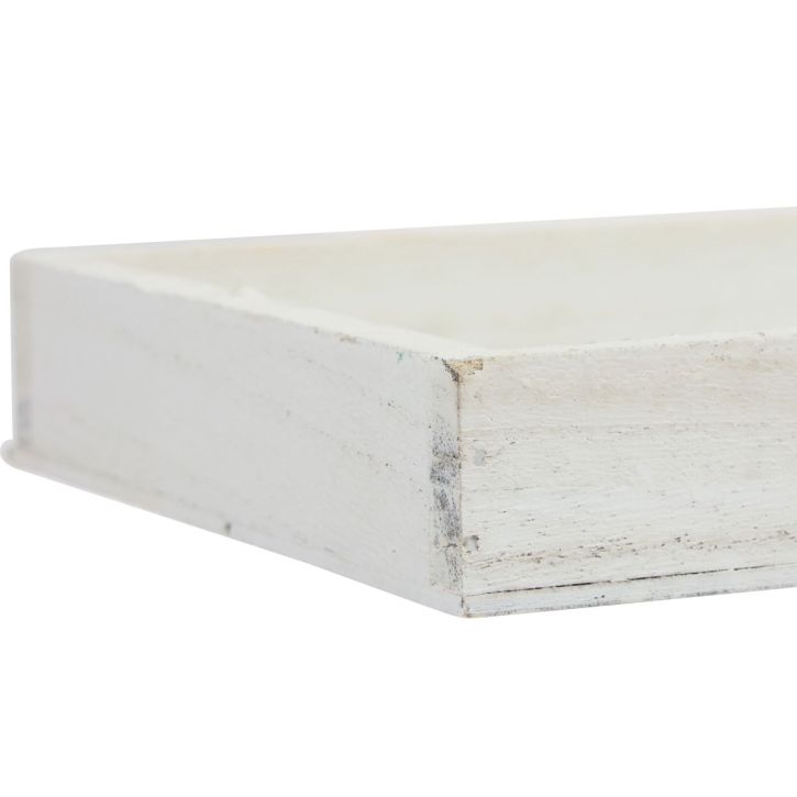 Product Wooden tray white decorative tray shabby chic wood 35×15×3cm