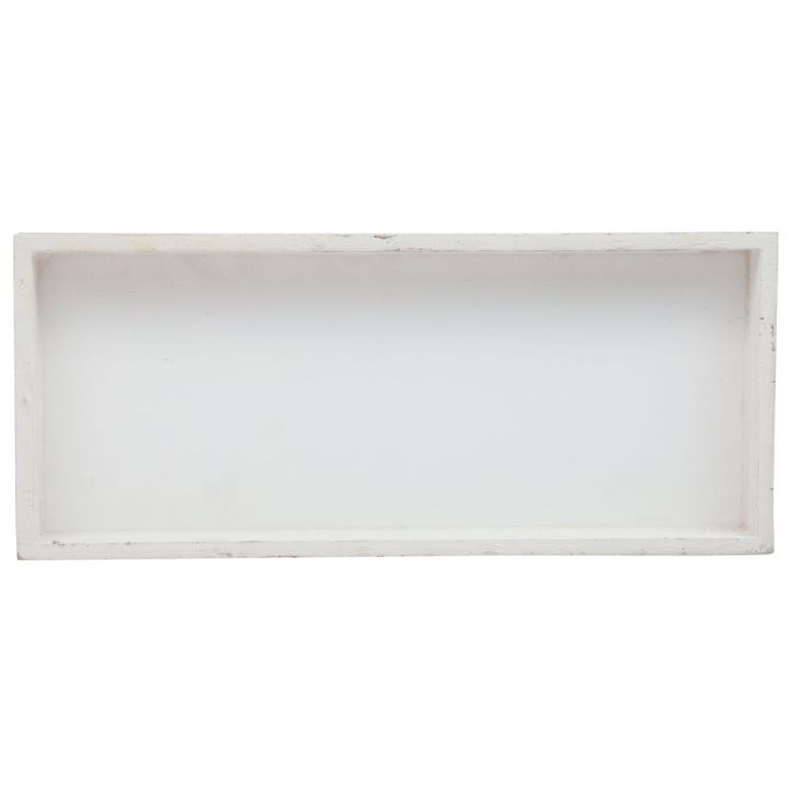Product Wooden tray white decorative tray shabby chic wood 35×15×3cm