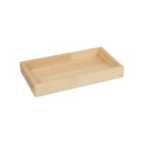Product Wooden tray decorative tray wood rectangular natural 28×15×3.5cm