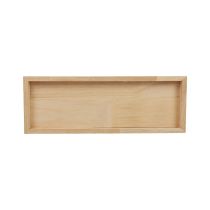 Product Wooden tray decorative tray wood rectangular natural 40×14×2.5cm