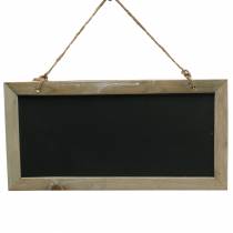 Product Slate board with wooden edge for hanging natural 30x15cm 5 pcs