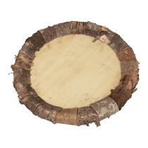Product Wooden plate decorative tray wood rustic decoration natural Ø27cm