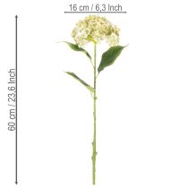 Product Artificial hydrangea flower with long stem and leaves, 60cm