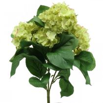 Hydrangea artificial green artificial flower bouquet 5 flowers 42cm