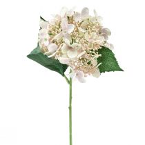 Hydrangea artificial cream garden flower with buds 52cm