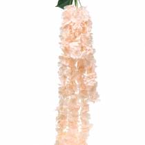 Decorative flower garland artificial apricot 135cm 5 strands