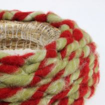 Product Wool wick 10m dark red