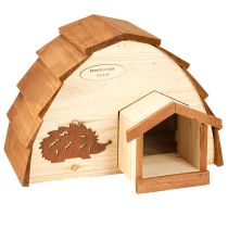 Product Hedgehog House Hedgehog Hotel Fir Wood Feeding Station Wood 34×18×24cm