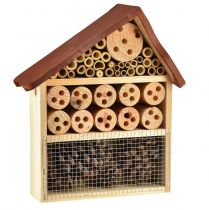 Insect hotel brown insect house wood 25cmx8.5cmx32cm