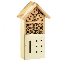 Insect hotel fir wood insect house natural 13.5x8x26cm