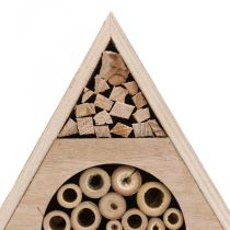 Product Insect Hotel Honeycomb Bee Hotel Wood White Natural H18.5cm 2pcs