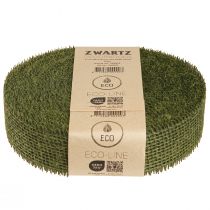 Product Jute Ribbon Mesh Ribbon Decorative Ribbon in Green Olive 5cm 40m