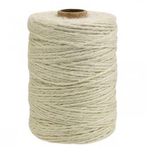 Jute cord white, DIY, natural decorative yarn, decorative cord Ø2mm L200m