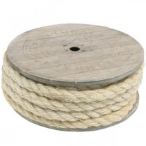 Product Jute cord cream decorative cord made of jute natural fibre 8mm 7m