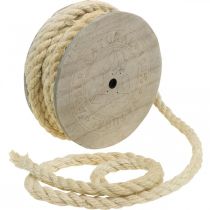Product Jute cord cream decorative cord made of jute natural fibre 8mm 7m