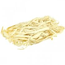 Vegetable natural fibers, jute fiber bleached 300g