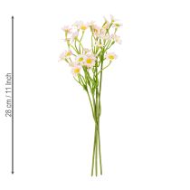 Product Artificial chamomile bouquet for bright and easy-care home decoration, 28cm, 3 pieces