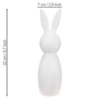 Product Simple rabbit figurine as a decorative object for modern spring arrangements, 22cm, 2 pieces