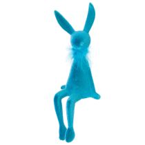 Product Easter décor Blue Bunny as a shelf sitter Ideal as charming spring decoration 27cm 2 pieces